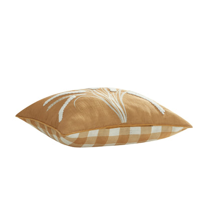Yellow Wheat Reversible Decorative Pillow