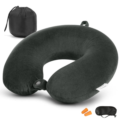 Travel Neck Pillow, Pure Memory Foam Travel Neck Pillow