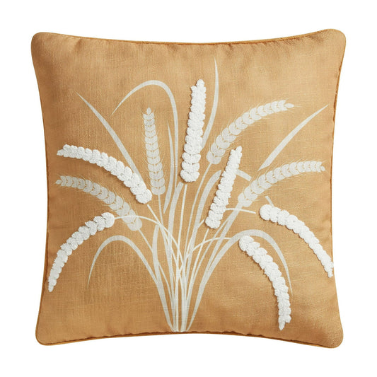 Yellow Wheat Reversible Decorative Pillow