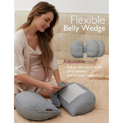 Portable Maternity Pillow for Side Sleeper